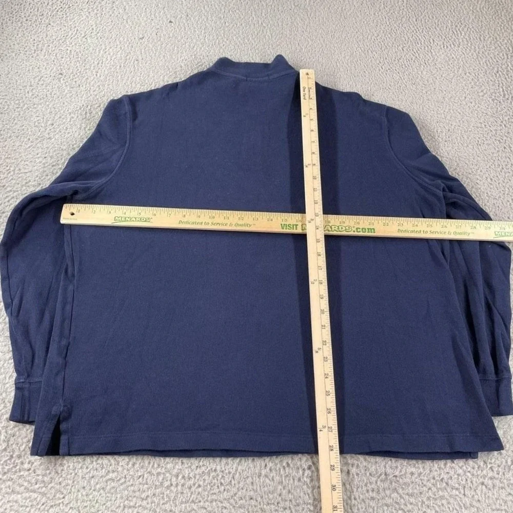 Vintage Polo Ralph Lauren Quarter Zip‎ – Classic Preppy Essentials Navy Blue XL